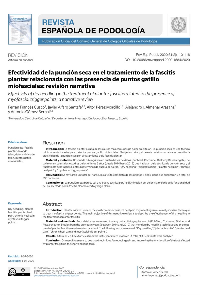 Muy contentos con la publicación de uno de nuestros ex-alumnos de TFG en la Revista Española de Podología <a href="/Rev_Podologia/">Revista Es Podología</a>

La actitud y el trabajo bien hecho, sin duda, tienen su recompensa. Enhorabuena Ferrán.

#DepartamentoInvestigación <a href="/Podoactiva/">Podoactiva</a> 

revesppod.com/Ficheros/297/3…