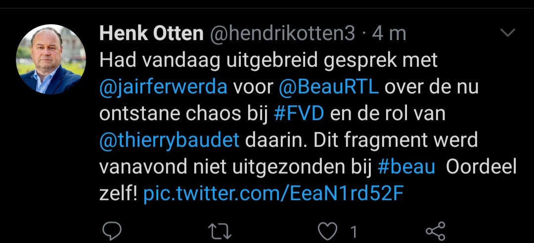 mrsMargreth's tweet photo. Otten is tot de conclusie gekomen dat Baudet leidt aan een stoornis die minder dan 1% van de wereldbevolking treft, en zelfs niet meer in de classificatiehandboeken voorkomt.
#rollendeogen https://t.co/YFws0bnAT7