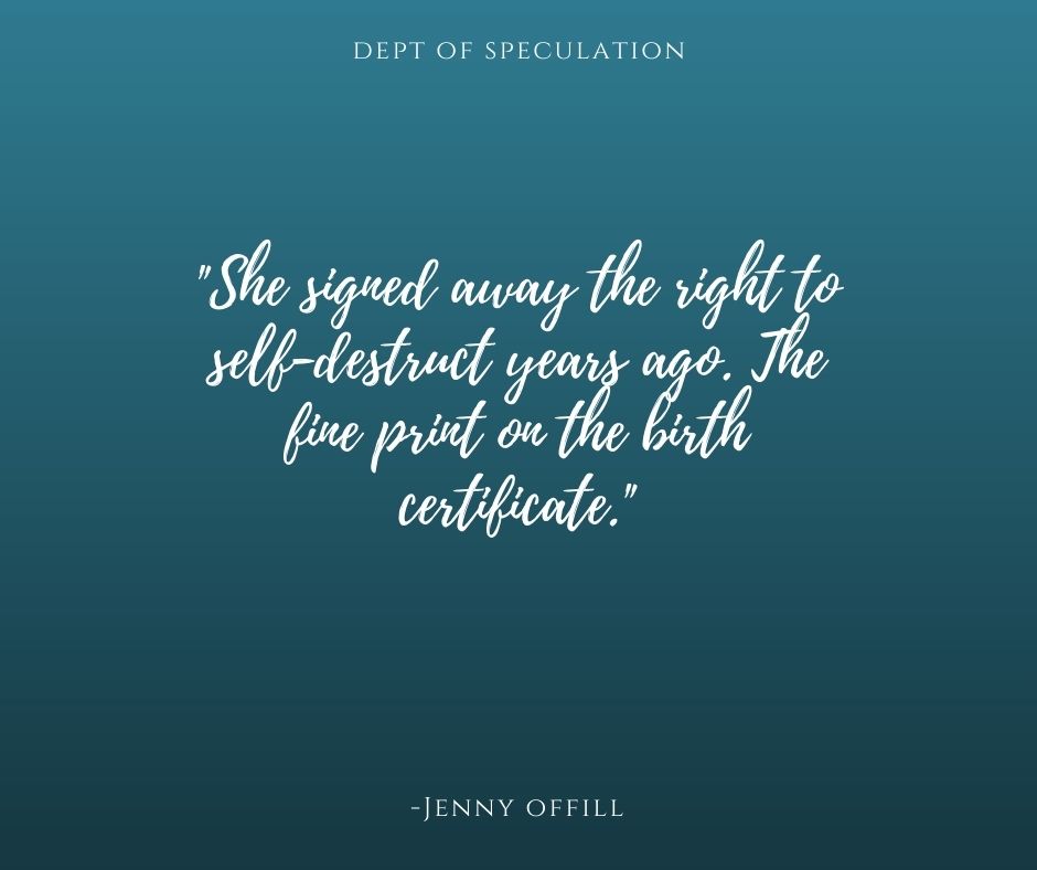 MelissaKXLY4's tweet photo. A day off means catching up on book reviews. I finished this one (in a single day) a couple of weeks ago. It has been simmering inside me ever since. A quick, powerful read about marriage and family and motherhood. #books #deptofspeculation https://t.co/8tTTMpO8i4 https://t.co/7UBOpi1HSt