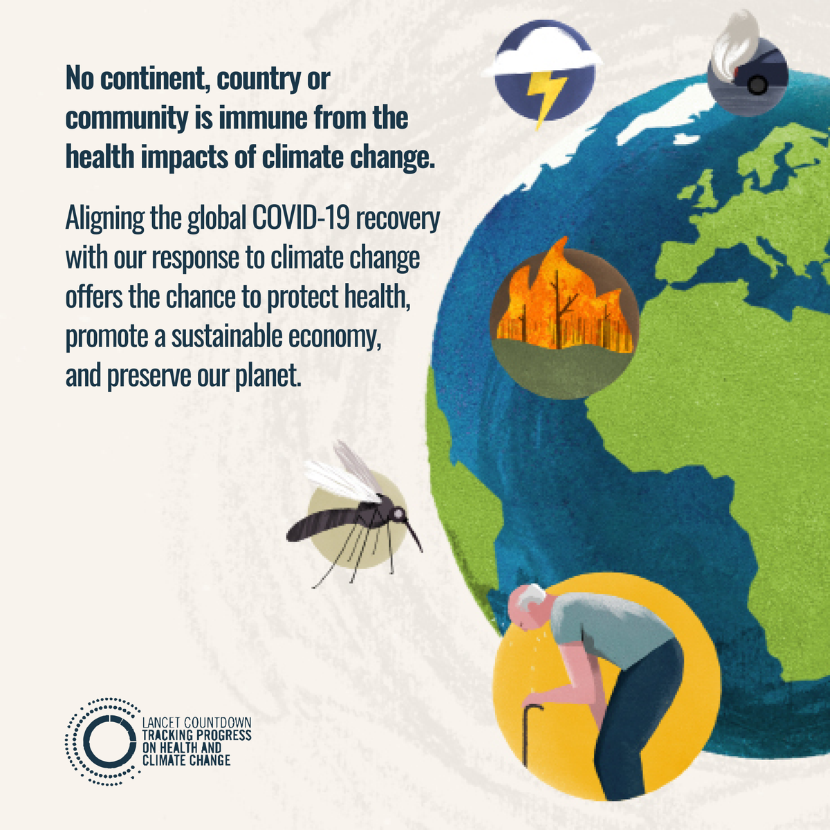 NEW—No country is immune from health impacts of worsening climate change. Unless urgent action is taken,  #climatechange will threaten global health, disrupt lives & livelihoods, & overwhelm health-care systems: 2020  @LancetCountdown report  #LancetClimate20  https://hubs.li/H0BTs0p0 