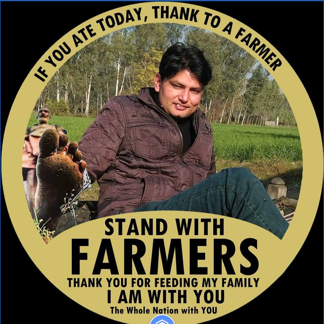 parbhat20's tweet photo. #ISTANDWITHFARMER #istandwithfarmerschallenge #supportfarmersinindia #supportfarmers #farmersagitation #FarmerBill2020 https://t.co/ryzkRCud8m