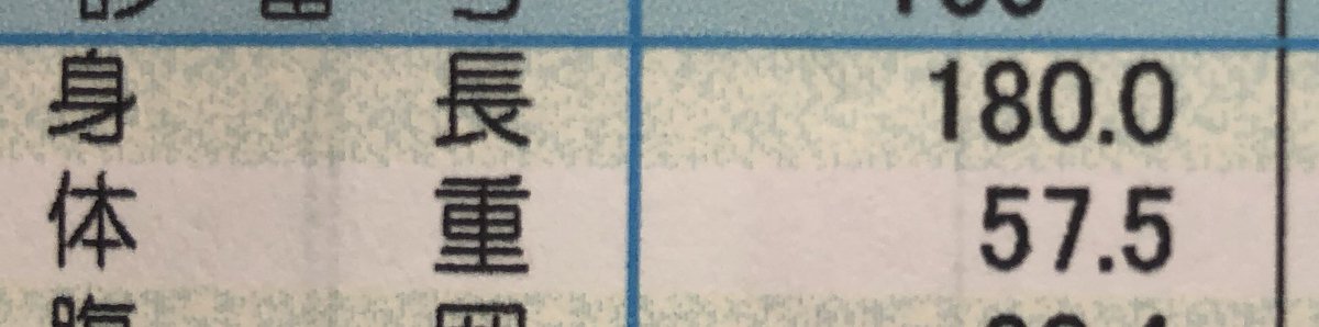 そういえば健康診断で身長180になってた!ハヤトと同じ身長やったけど、ヒカルと同じ身長になりました!
にしても、体重落ちすぎやな。5キロくらい痩せてるし。 