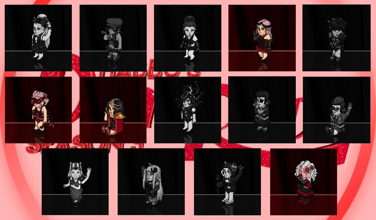 🔴GALA 12🔴

Muchas gracias por venir a la GALA 12 de Habbo's Drag Race Season 3!💋✨

Condragulations JANIS ROLL!🏁💕
Lamentablemente DIOR, sashay away...😭💔

Gracias a <a href="/EstacionBobba/">Estación Bobba ⚡️</a> y a los jueces!😍

NOS VEMOS EL DOMINGO A LA MISMA HORA PARA LA REUNIÓN!🔥