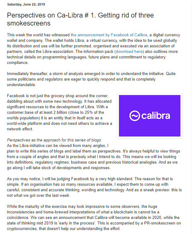 Then we saw the Libra/Calibra play in June 2019 and this would clearly not work due to the amateur design (when looking at the relevant EU rules that they were stacking) although in market coverage it was a real threat.Check the libra/calibra blogseries https://moneyandpayments.simonl.org/2019/10/perspectives-on-ca-libra-2-on-libra.html