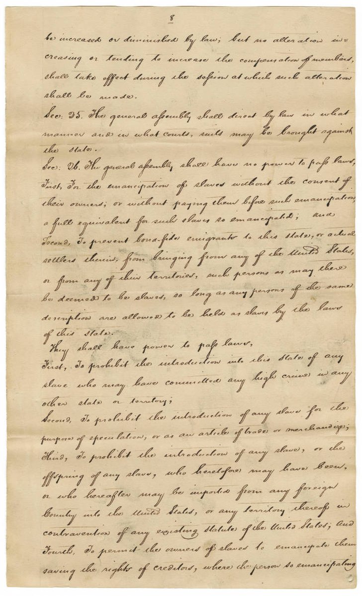 CyberspaceClio's tweet photo. MANSION HOUSE CENTER - Mansion House was the hotel where Missouri's first constitution was framed in 1820. It regulated slavery in the state and forbade free people of African descent from entering the state: https://t.co/LBCSDTjlmX #StLhistory #slaveryarchive https://t.co/k0KHsA0WbY