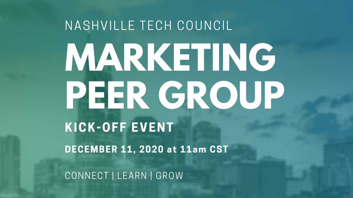 hellojackmccann's tweet photo. Calling all tech #marketers in #Nashville! 2020 shifted many go-to-market strategies and made #WFH the norm. Now more than ever, it's important to connect with your local peers. Join us Dec 11th and help shape our future programming to meet your needs: https://t.co/1Wi13xehDR https://t.co/1897By6Uj5