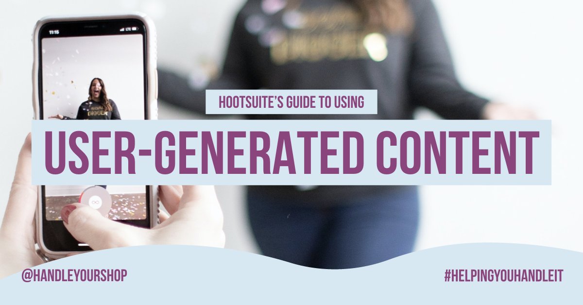 HandleYourShop's tweet photo. User-generated content is a great asset for any retail brand, creating brand desire, building loyalty and promoting authenticity. Read @hootsuite's guide to using user-generated content on social media. 🤟

https://t.co/eF6Uo4oIop

#Hootsuite #SocialMediaManager https://t.co/AVd43H8b0G