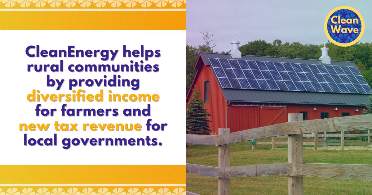 CleanWaveBook's tweet image. In addition to benefiting our climate, #CleanEnergy can make a HUGE impact on communities. #Cleanwavebook