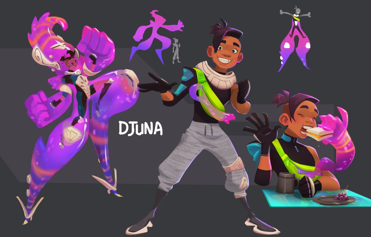 ShantiRittgers's tweet photo. Hi #visiblynonbinary!
I'm Shanti, a mixed-race, gender-fluid artist working in animation. I love plucky fighters with heart and passionate oddballs, and I strive to bring more non-conforming character designs to stories on-screen🌟 https://t.co/efDxlPHd4a