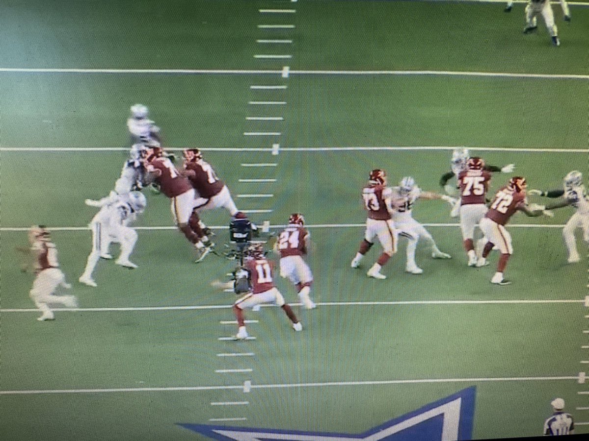 The last TD here has some great blocking and bad defense.