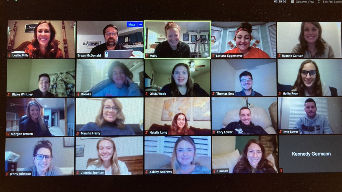 BryanMcDonaldPD's tweet image. Last class with another group of great future administrators. Looking forward to following their careers. Picture definitely represents 2020. #zoom #ucmoedlead.