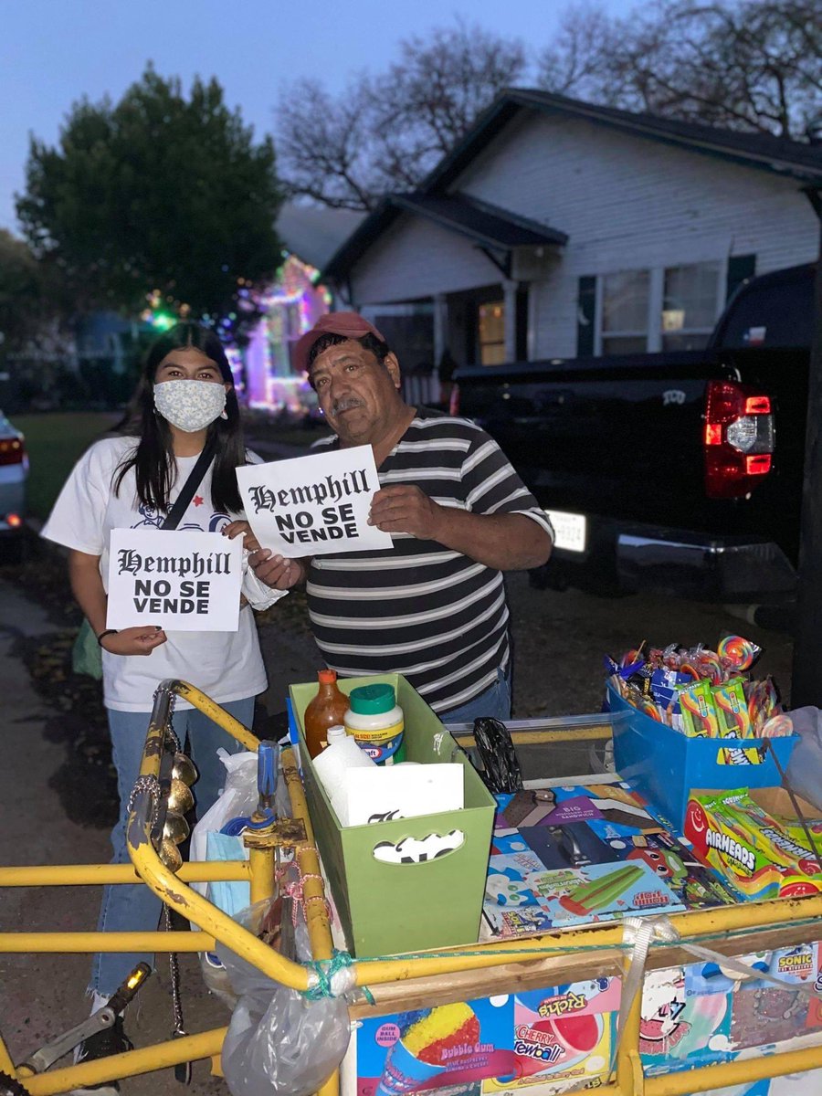 defendhemphill's tweet photo. This is our friend Fidel! He is a proud Paletero and resident of the Southside. Paleteros and other street vendors are a beloved sight in Latino neighborhoods. Fidel can be seen on a regular day walking Hemphill, selling his treats that bring us so many memories. #DefendHemphill https://t.co/jhhFDWxlHh
