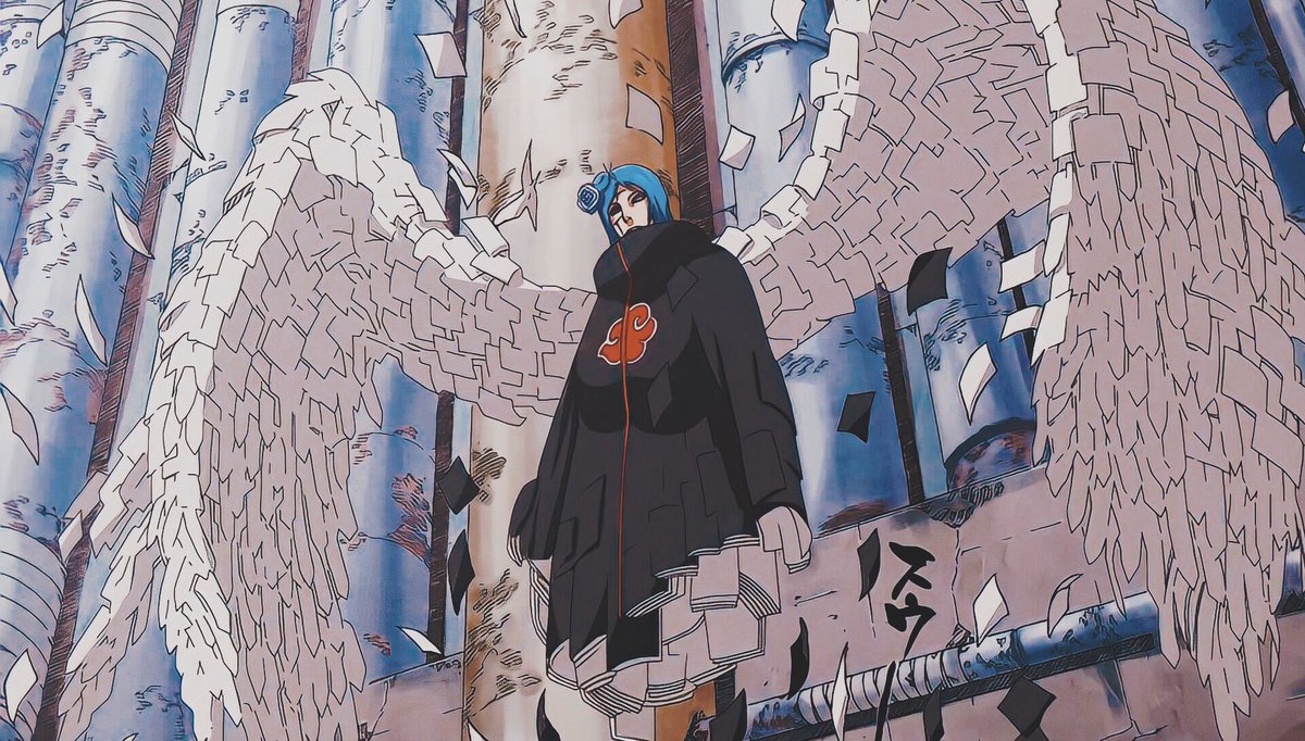 Hells1995's tweet photo. Konan from Naruto has one of the most Unique character designs in Anime https://t.co/zmLHrgZ0x5