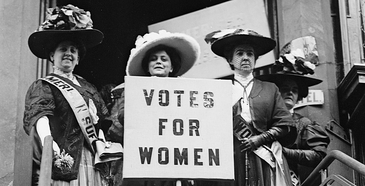 Don’t use the slogan “votes for women,” it turns off voters we need in order to win.