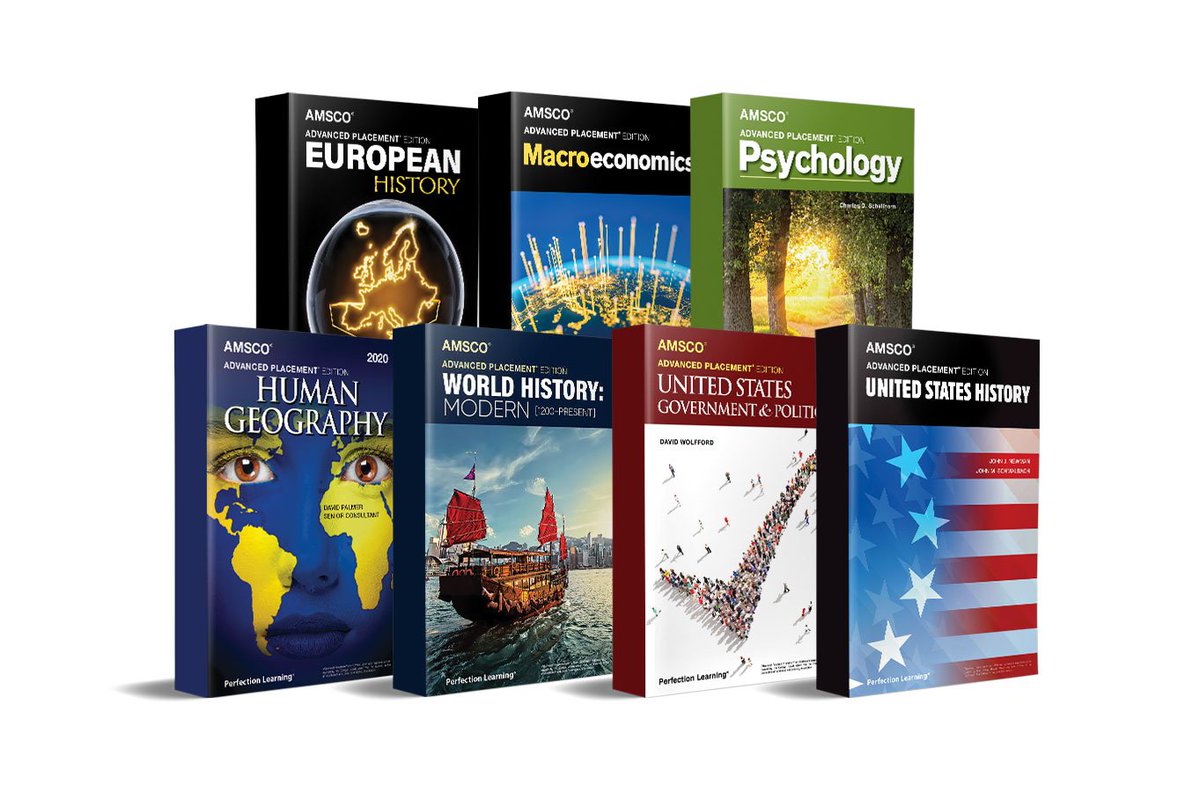RicVillasanta1's tweet photo. @PerfectionLearn will be sampling copies of our #AMSCO #AdvancedPlacement #WorldHistory #EuroHistory #USHistory #HumanGeo #USGovernment #Macroeconomics & #Psychology books while supplies last in the ESC4 area. Email rvillasanta@perfectionlearning.com while supplies last. https://t.co/p6Dn33u0BC