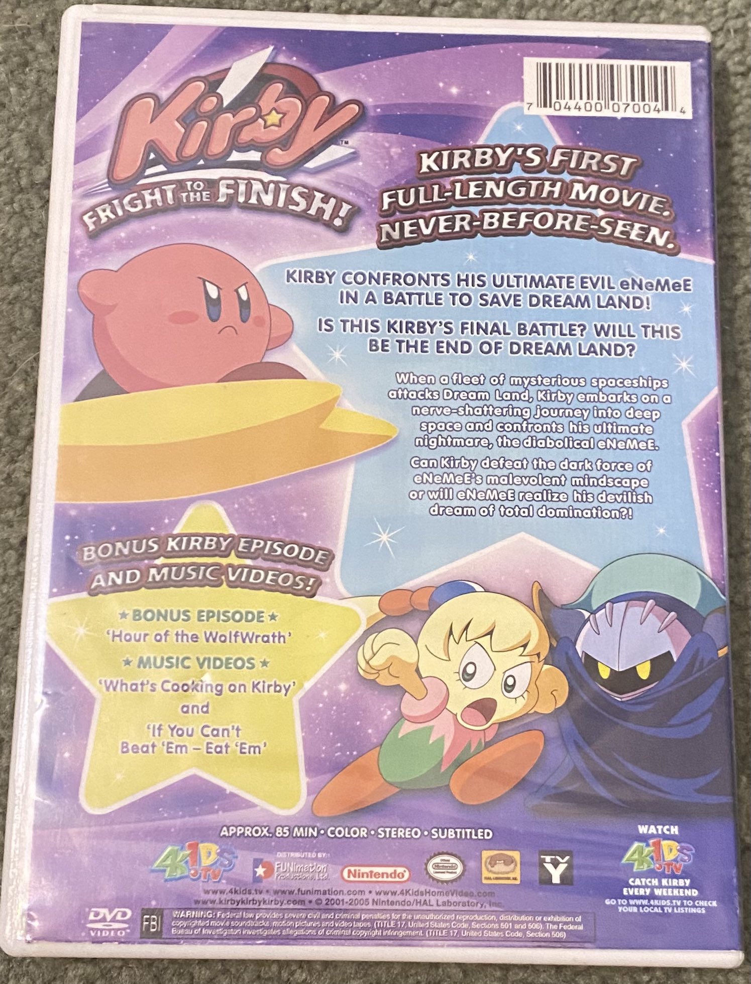 KIRBY RIGHT BACK AT YA! Complete English Dub Series DVD Set – RetroAnimation
