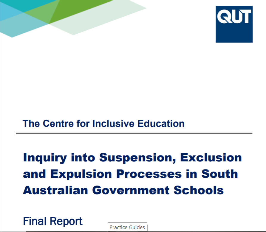The final report of the Inquiry into Suspension, Exclusion &amp; Expulsion processes in South Australian government schools, chaired by #C4IE Director <a href="/drlindagraham/">Linda J. Graham</a> was tabled in the SA Parliament on 2 Dec 2020 by The Hon John Gardner, Minister for Education <a href="/JohnGardnerMP/">John Gardner MP</a>