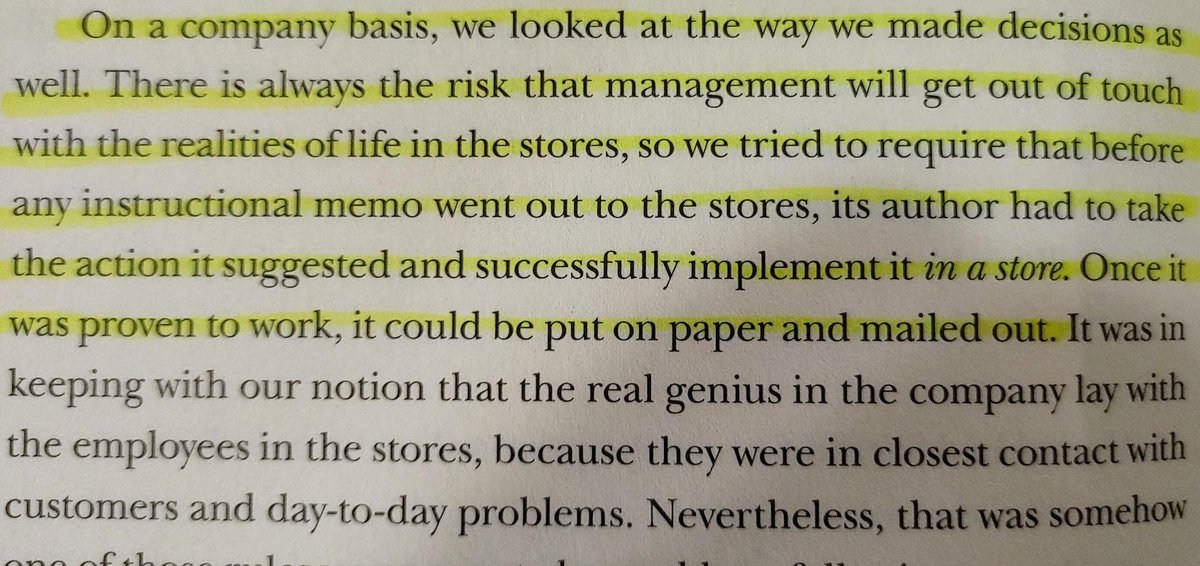 19/ Another interesting tidbit:Before  $DG would enact a new policy/idea from upper management, it had to be tried out in 1 store first to see if there were unintended consequences and to prove it worked.