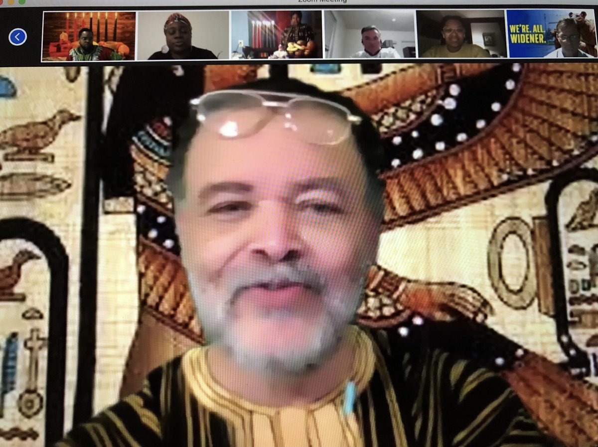 Richard Cooper speaking on a zoom call 