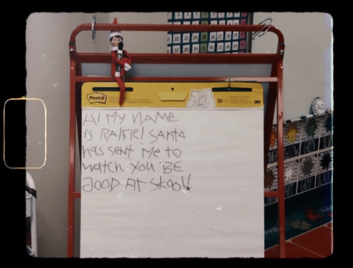 mskellyfournier's tweet photo. Thankful our classroom elf was able to join us this year to bring some holiday cheer!🎉❤️ #JMAJags https://t.co/y9PAaeH8iy