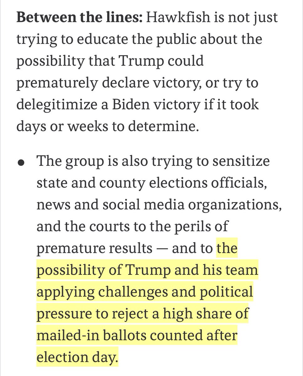 This guy had laid out exactly what would happen, why it would happen and why it wasn’t an irregularity.Anyone arguing Trump’s point is either a liar or they’re stupid. https://www.axios.com/bloomberg-group-trump-election-night-scenarios-a554e8f5-9702-437e-ae75-d2be478d42bb.html