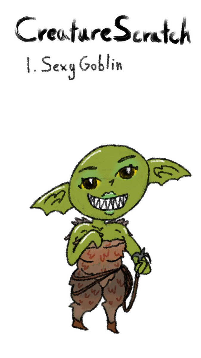 TheBoyd's tweet photo. I’ve started a new drawing series! I love my Cutie Codex, and I use those pictures as examples in DnD all the time. But I’m ready for some new creatures!
#UniqueCreatureScratch https://t.co/PeE8HZD6D0