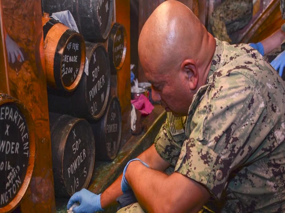 NRD_SanDiego's tweet photo. Chief Heritage Weeks Online
Aft Magazine
BM2 Jason Wyatt
USS Constitution (Old Ironsides)
https://t.co/FKkGYhvlZK
@USSConstitution @USNavy @USNRecruiter @USNHistory #Virtual #Induction @AmericasNavy #ChiefSelectees #ChiefsMess #Training #Sailors #CPO #COVID19 #ShipOfState #Powder https://t.co/paheR1gHXG