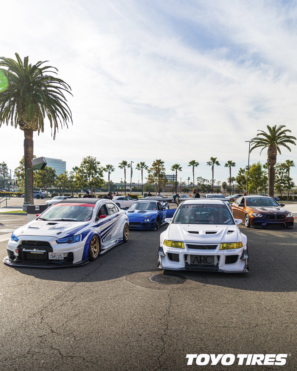 Name every car in this shot! / #TOYOTIRES / IG User: @rowirowe / @jgarage / @trmnl7 / @marv_m5 https://t.co/kGVWXLmlbF