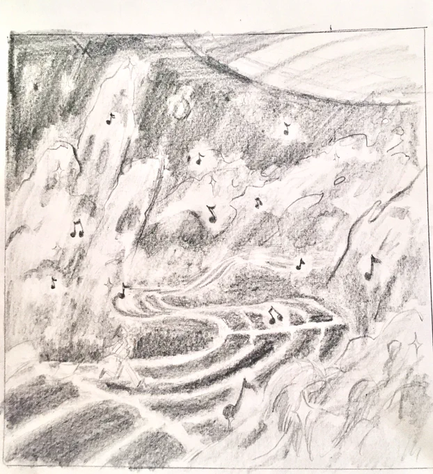 Some roughs for my illustration class, first ones gonna be graphite,, seconds gonna beeee gouache and ink probably 