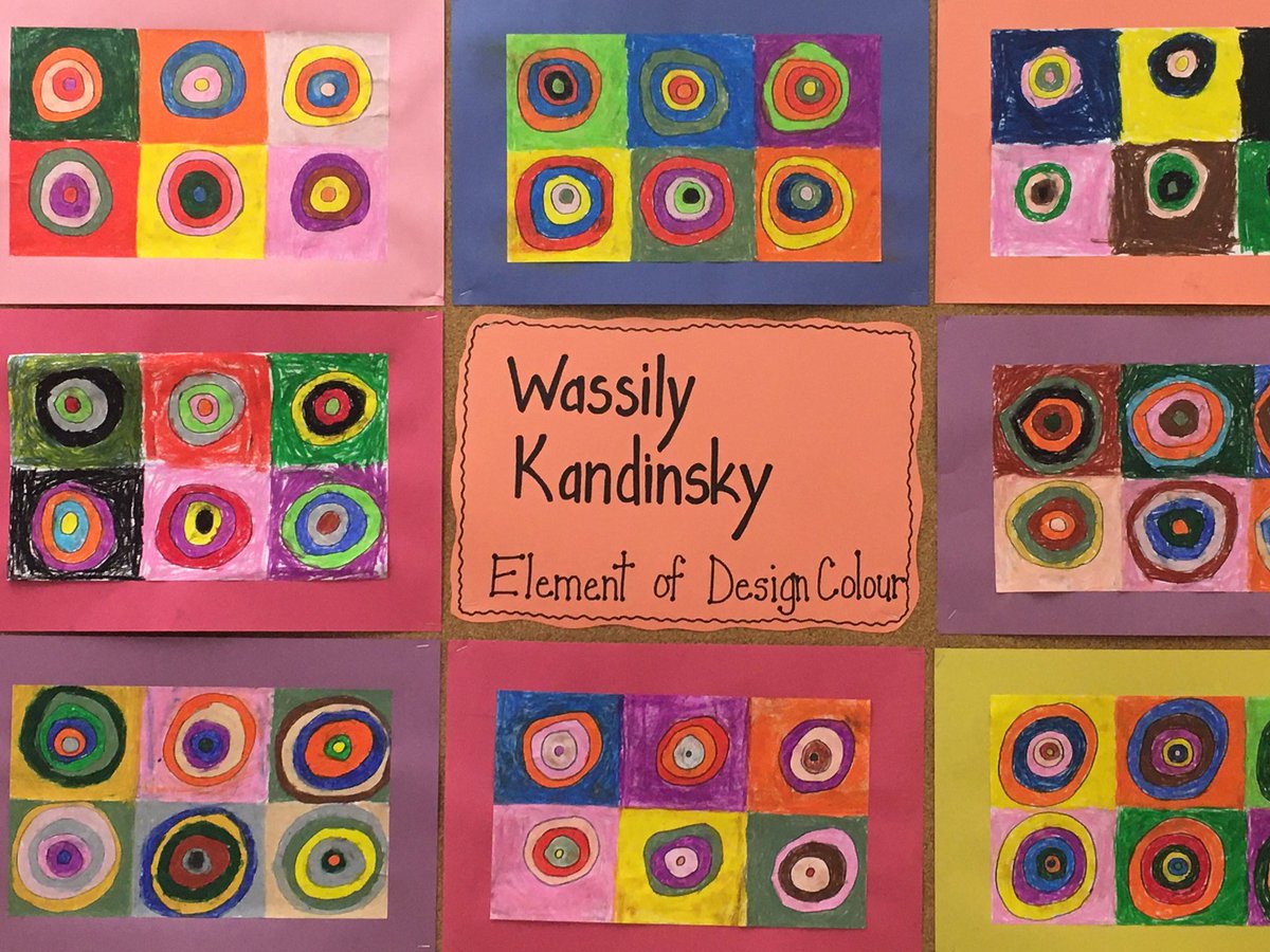 When you need a splash of colour in the room you add some #Kandinsky <a href="/Brookmede/">Brookmede P.S.</a> #arteducation <a href="/PeelSchools/">Peel District School Board</a>