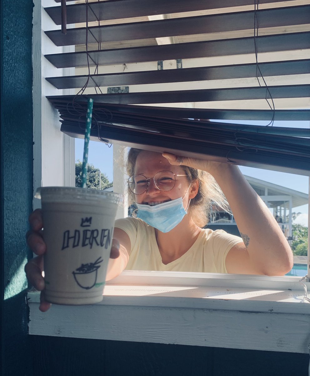 Have you tried our Dirty Chai Cold Brew?? Sweet, spicy, and creamy and served with a smile from Miss Em! #coffee #coldbrew #dirtychai