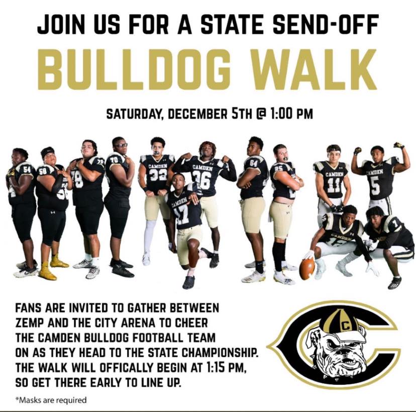 Johnny_Deal's tweet photo. Here we go Bulldogs‼‼ Let's Do This‼‼ #BulldogWalk @FootballCamden @Camden_Bulldogs @CamdenIronDogs @WpubRadio @dwtncamdensc @KershawCountySC #BeatDaniel #WeAreCamden 🏈 https://t.co/nciOz8S9mu