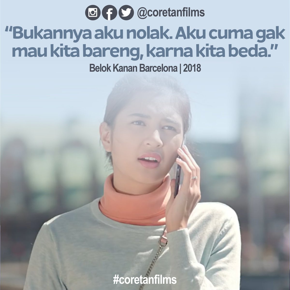 coretanfilms's tweet photo. Selamat pagi buatmu yg pernah ditolak doi. Tetap semangat.
#coretanfilms #belokkananbarcelona #starvisionplus #morganoey #mikhatambayong #devamahenra #anggikabolsterli #starvision #bayuskak #attahalilintar #yusrilfahriza #quotebaper #naksir #sahabat #filmindonesia #filmbioskop https://t.co/4yOlnUuwuP