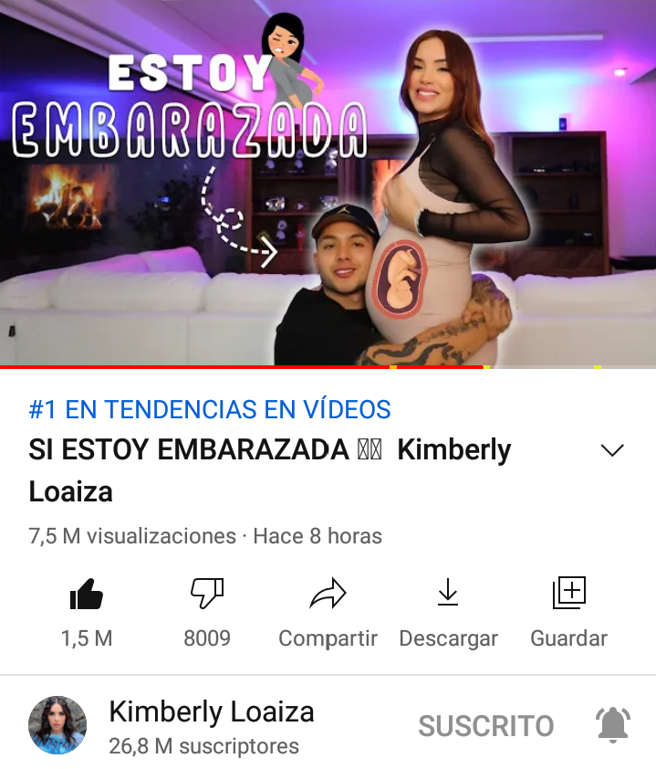 KarinaHurtadoC2's tweet photo. El vídeo de Kimberly loaiza es tendencia #1 en Bolivia ❤ también es tendencia #1 en 16 países muchas felicidades que emoción 😍❤👏 @KimberlyLoaiza_ @Juandedios_P https://t.co/W0nag7TGCU