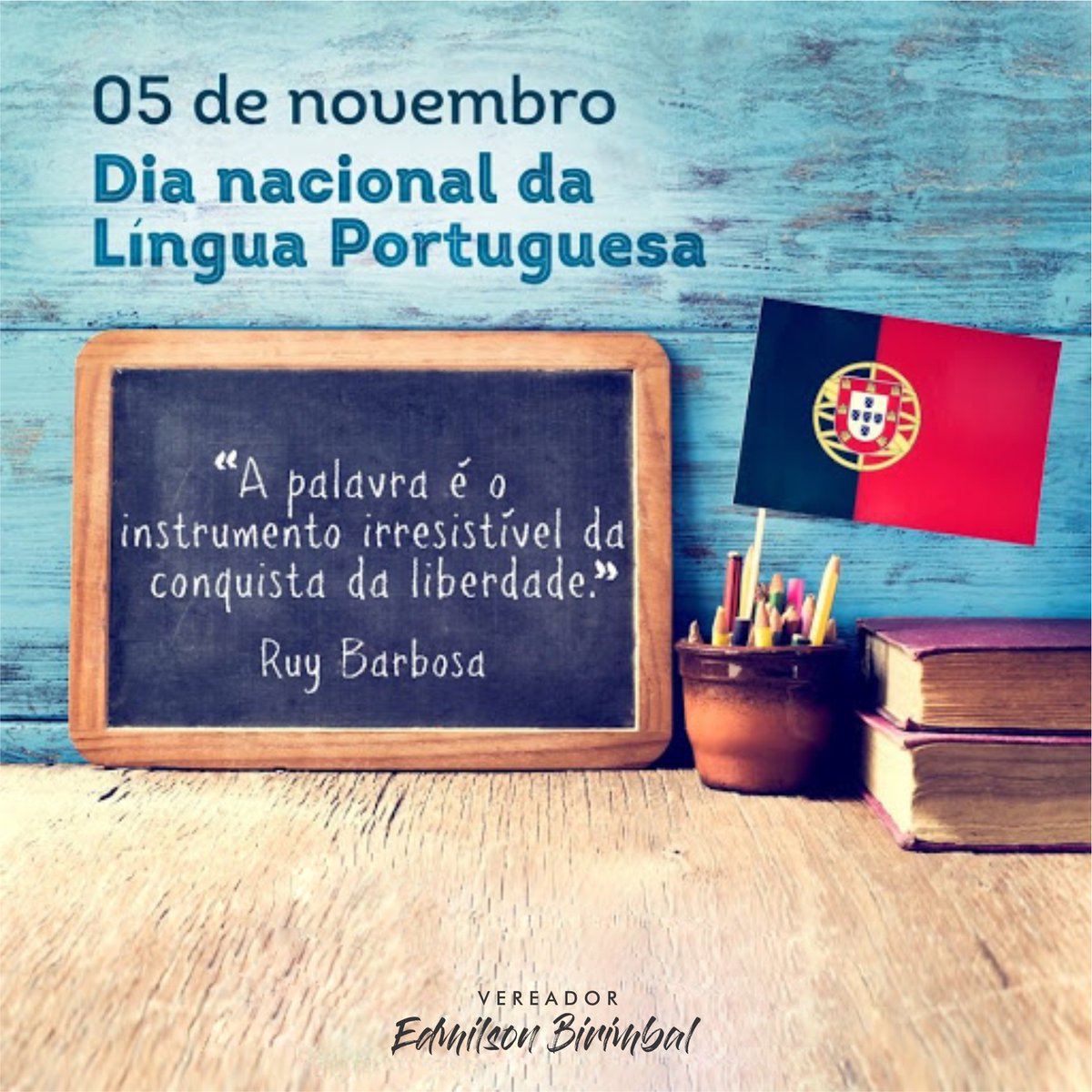 VerEdmilsonB's tweet image. 05 de Novembro
Dia Nacional da Língua Portuguesa