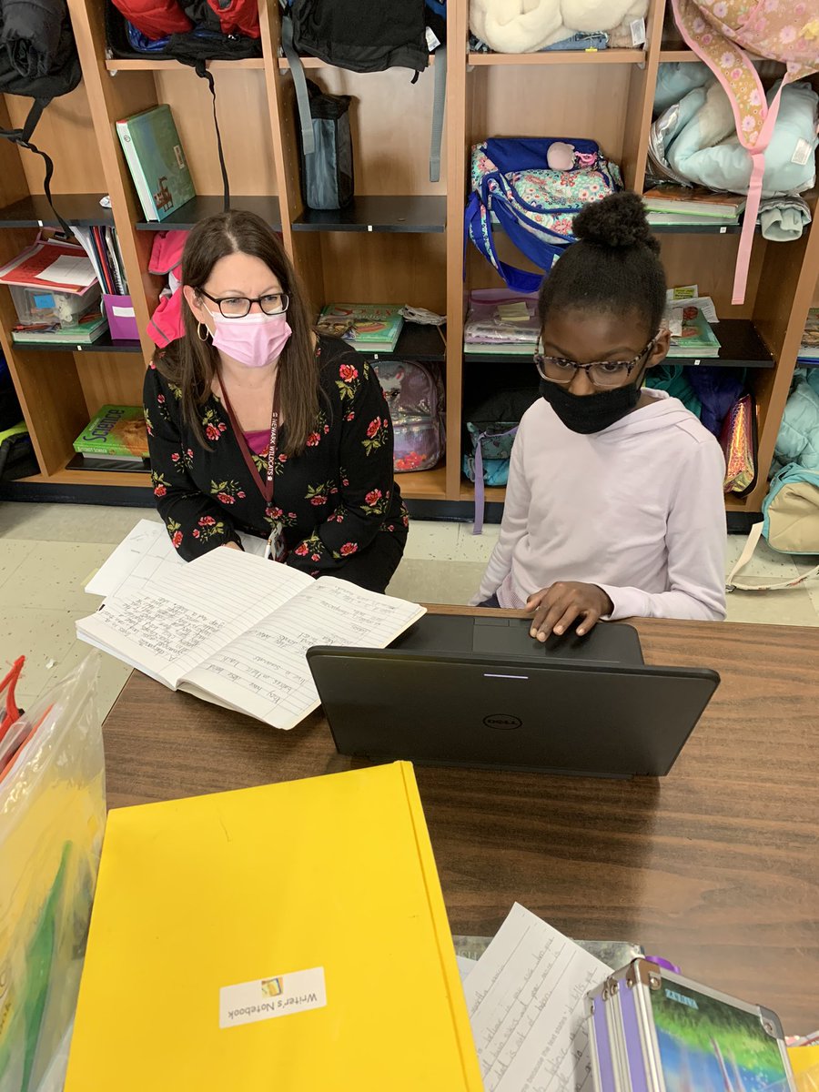 mrs_courtneyj's tweet photo. “How’s it going?” followed up with, “Say more about that,” allows the writer to articulate what they are doing as a writer. I enjoyed these writing conversations today @ConferringCarl @denisemrowe https://t.co/GaHFahqucv