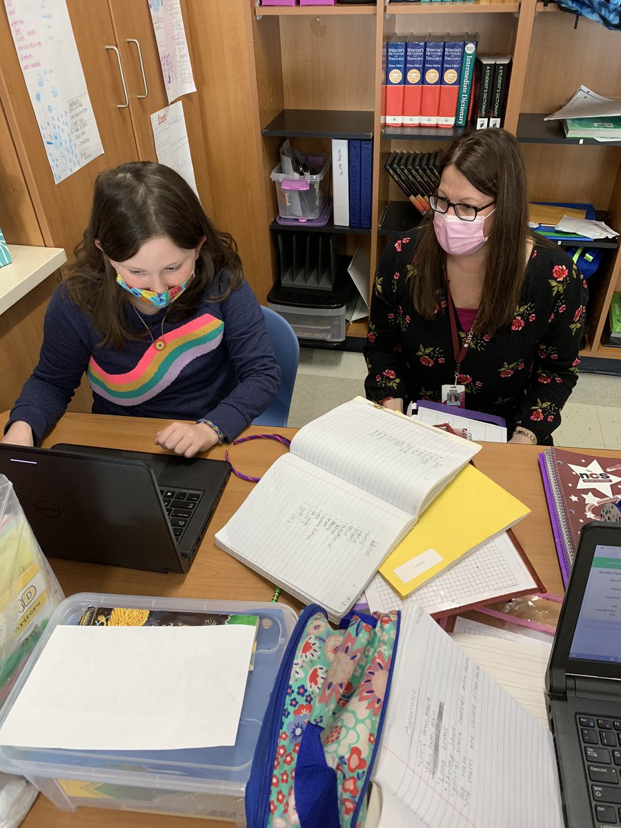 mrs_courtneyj's tweet photo. “How’s it going?” followed up with, “Say more about that,” allows the writer to articulate what they are doing as a writer. I enjoyed these writing conversations today @ConferringCarl @denisemrowe https://t.co/GaHFahqucv
