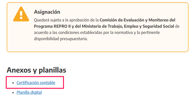 ignacioonline's tweet image. En la web del @MinTrabajoAR ya actualizaron el modelo de certificación contable para el #REPROII bit.ly/2VupZTA