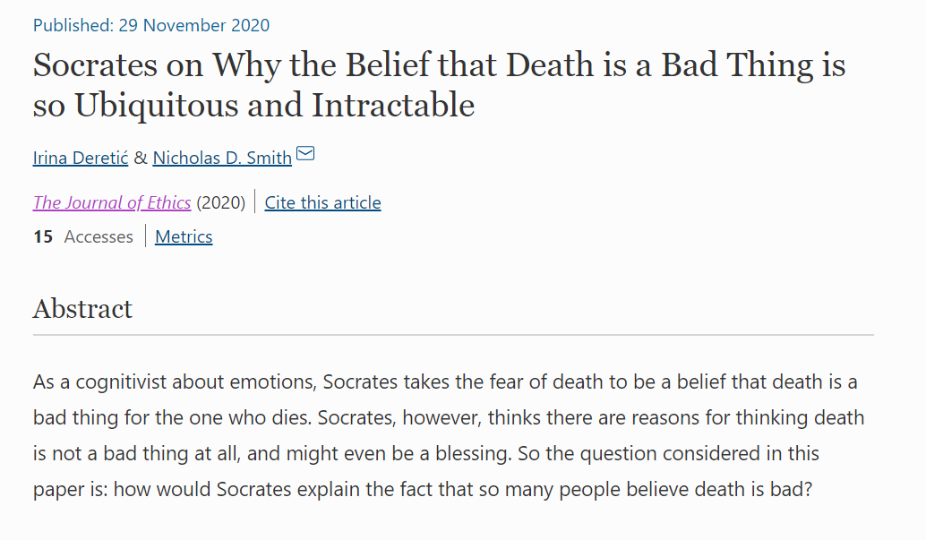 socrates death is a blessing