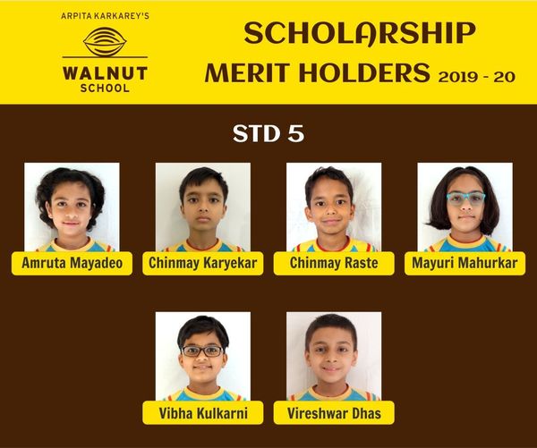 WalnutEducation's tweet photo. We are proud to declare that 20 students from Std. 8 and 6 students from Std. 5 are merit holders in the govt state scholarship exam! https://t.co/3iyie3PdEV