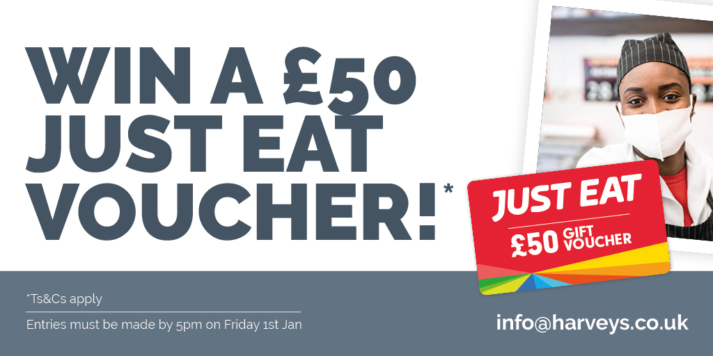 HarveysWorkwear's tweet photo. #WIN A £50 JUST EAT VOUCHER! 🍔🍟

💙 Like &amp; retweet this post
💙 Make sure you're following us
💙 Reply with what you wish you could be doing for your work's Christmas party this year
💙 Don't forget to tag someone who would love this #competition!

Winners drawn on 4th January! https://t.co/plqAasT9hZ