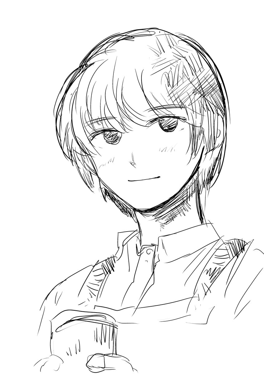 自分の絵柄が気になって勝手に落書きしてた3枚(ロゼンス久しぶり) 