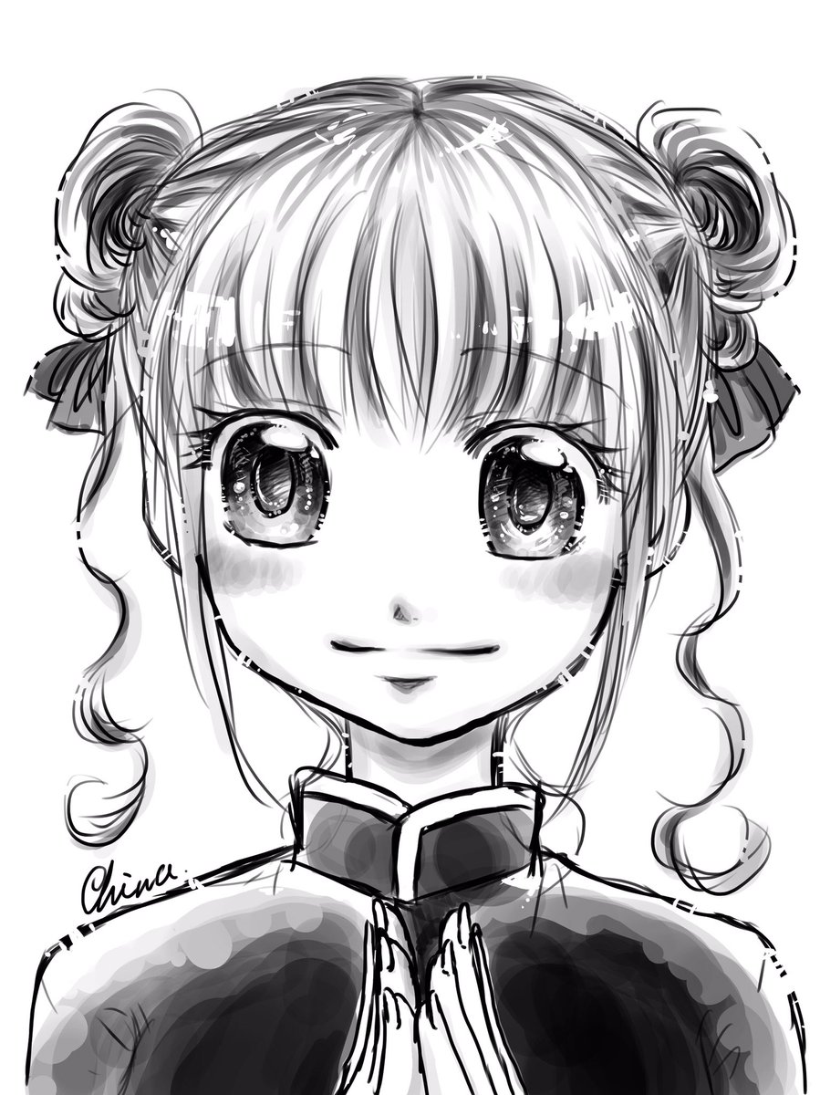 ちなイラスト チャイナドレスの女の子 らくがき 絵描きさんと繋がりたい イラスト イラスト好きと繋がりたい チャイナドレス