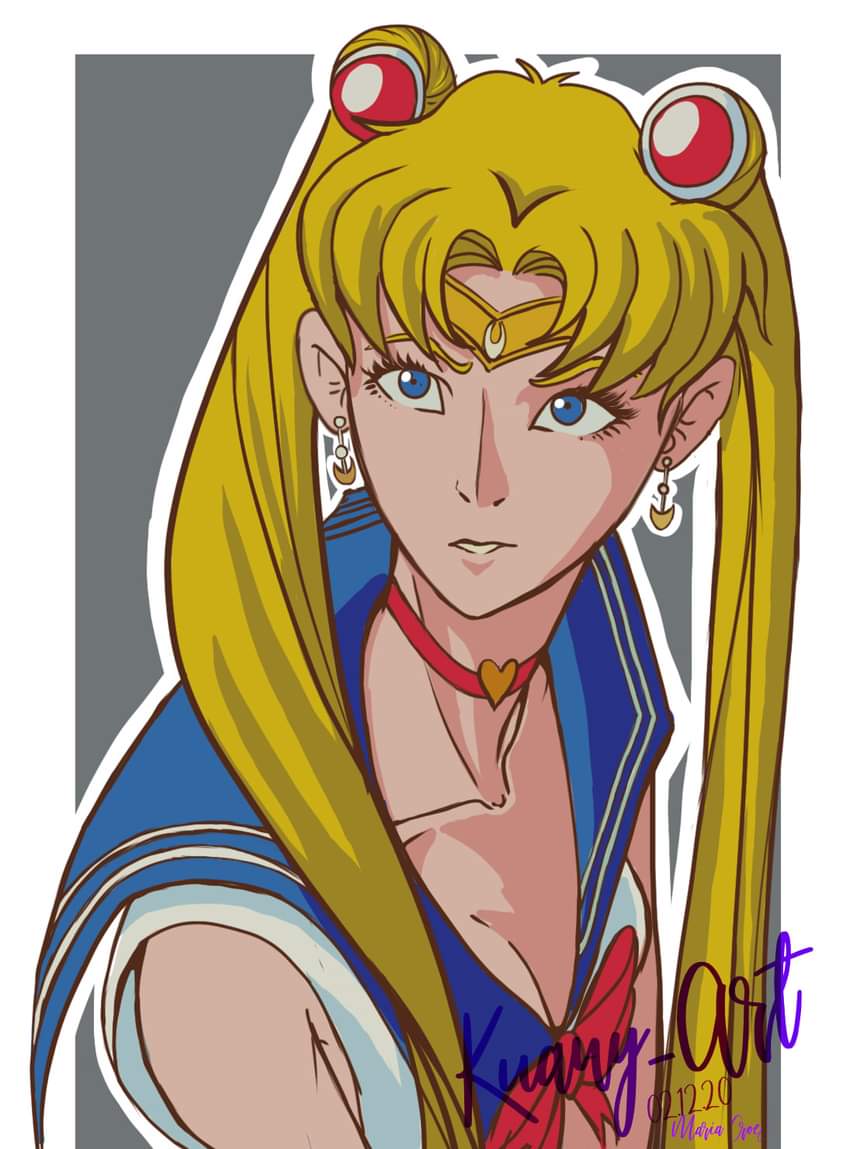 kuany_art's tweet photo. Bueno, al fin hago el #sailormoonredrawchallenge  como se debe! Ya luego haré uno más cercano a mi estilo de dibujo #SailorMoon  #serenatsukino #kuany-art https://t.co/DNiEkUjfsa
