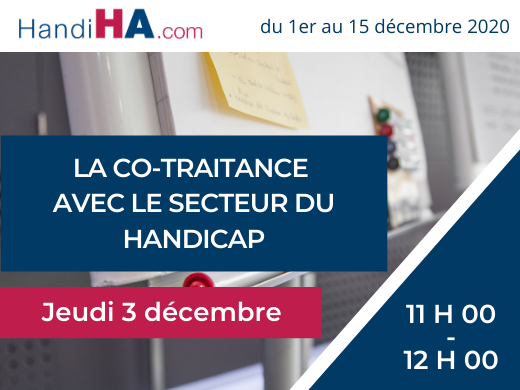 SalonHandiha's tweet photo. Les conférences publiques #HANDIHA2020
Sur inscription seulement :
https://t.co/BV44Q8WAe7
> 11h à 12h : "La #cotraitance, un levier pour le développement des #achats avec le secteur du #handicap"
#ATIMIC @AirLiquidegroup EA @BretagneAteliers
#emploi #inclusion https://t.co/D3C2CEULV8