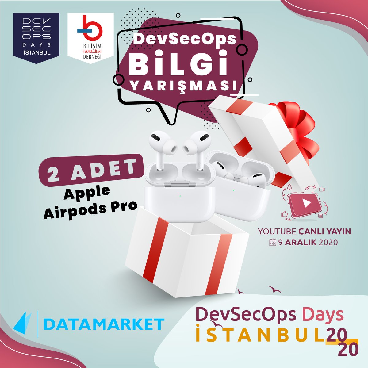devsecopstr's tweet image. &quot;Etkinlik boyunca DevSecOps ile ilgili ipuçlarını takip edenler soru-cevap oturumunda daha şanslı olacaklar, sizin için güzel hediyeler hazırladık.&quot;

Kayıt için 👉devsecopsistanbul.com/register/

@DataMarket1992

#devops
#devsecops
#devsecopsdays
#devsecopsdaysistanbul
