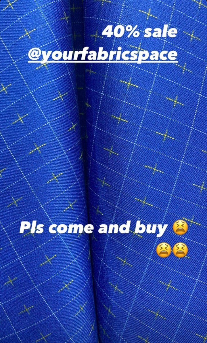YourFabricSpace's tweet photo. BLACK FRIDAY SALES CONTINUES TODAY &amp; ENDS ON SUN.📢
HURRY NOW! 💃 💃 
LET'S MAKE MOST OF IT.❤
Are you sleeping on this opportunity? here is your chance.

HOW TO ORDER:
Send a dm 
Whatsapp/call 08060772586
#blackfridaysales #blackfridaydeals #qualityfabrics  #bestfabrics #fleets https://t.co/QvwO9nEi35