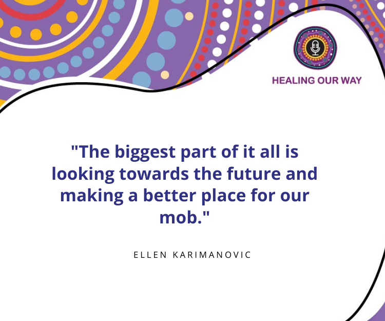 HealingOurWay's tweet photo. Have you had a chance to listen to the #HealingOurWay podcast? Hear from amazing voices like Ellen Karimanovic share their experiences while highlighting the importance of truth telling in breaking the cycle of #intergenerationaltrauma. Episodes here: https://t.co/I163DtAJLg https://t.co/dZOyHkqBts