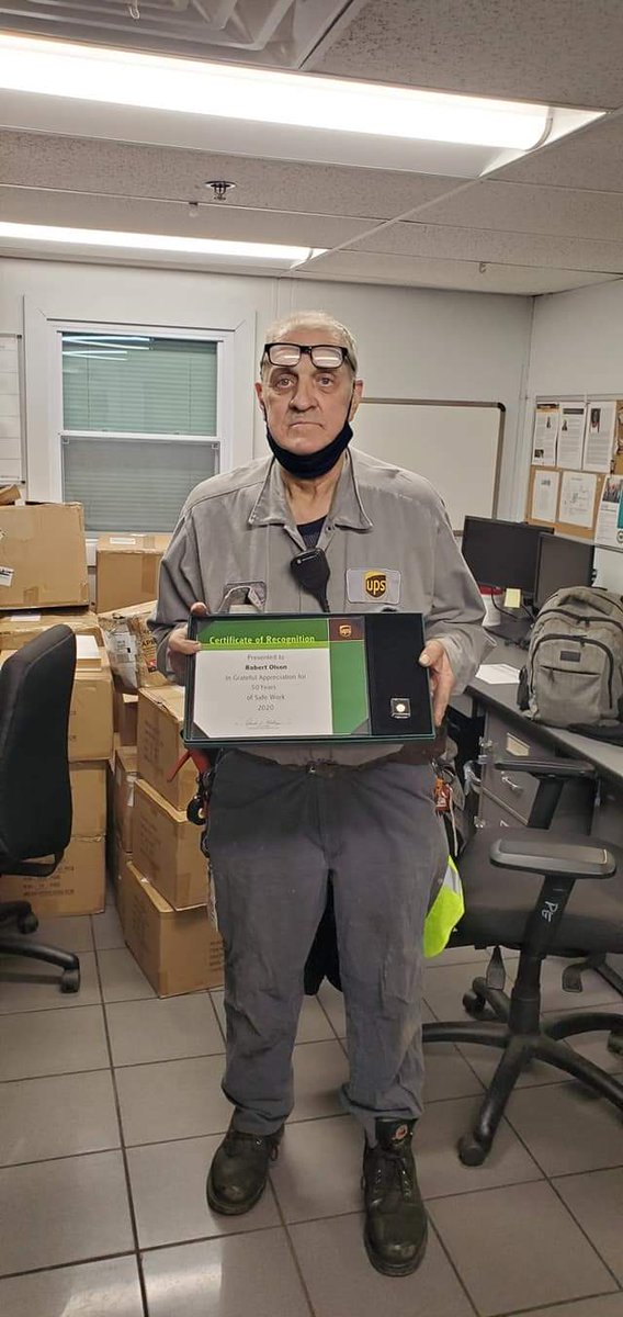JeffStVerna's tweet photo. Please help me Congratulate Robert Olsen aka BOB on 50 years of service and he's still going strong 💪🏾 #ATrueUPSer 
@CarolBTome @experienceups @CP_UPSers @chelsea224 @UPSers @WestUPSers https://t.co/84DSit76bR