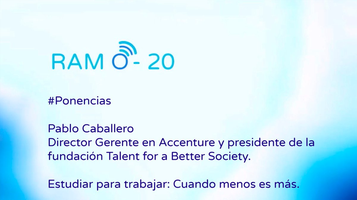 MensaEspana's tweet photo. Estudiar para trabajar, una ponencia de Pablo Caballero para la #RAM2020, disponible el día 5. No os la perdáis.
Campana para alarma, RT para difusión.
https://t.co/k0aA4QF1j4
#mensasociety #mensa #RAM2020 #AACC #altascapacidades https://t.co/X9Yxs9tlcK